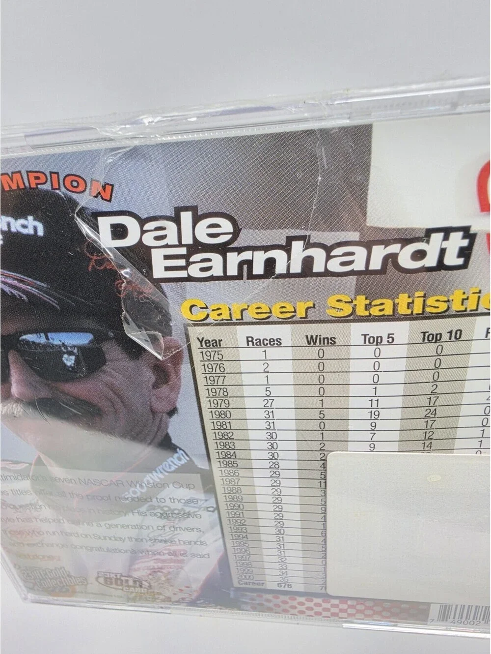 23KT Gold Collectibles Ltd Dale Earnhardt #3 2000 23KT Gold Serial # NASCAR New